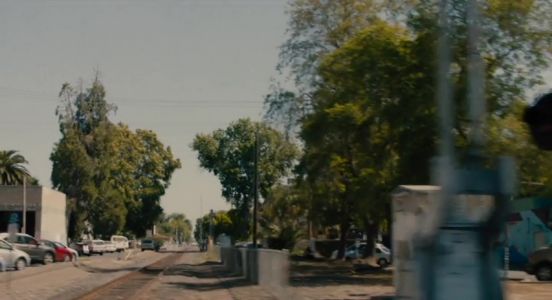 Marion crosses the tracks.