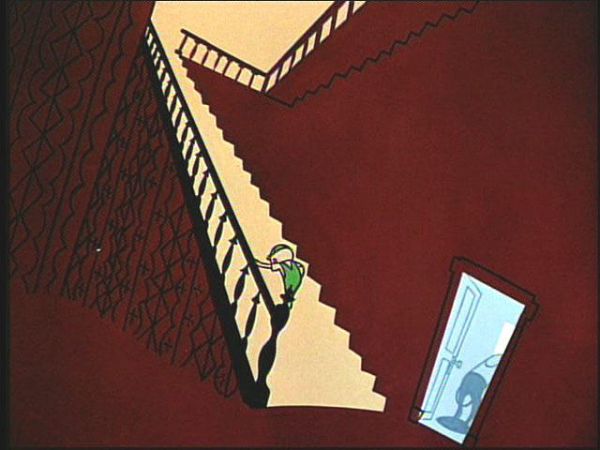 Screen shot from Gerald McBoing Boing.